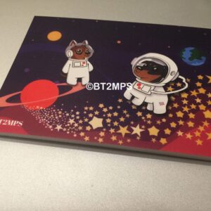 Min Pin Astronaut Miniature Pinscher Dog in Space Postcards Pack of 2