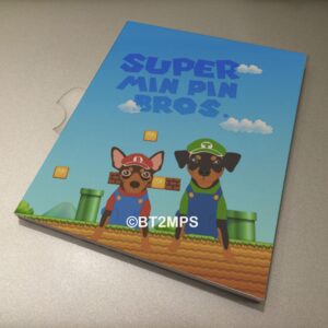 Super Min Pin Brothers (Miniature Pinscher) Postcards Pack of 2