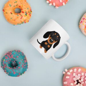 BT2MPS DACHSHUND Doxie Sausage Dog Coffee Mug Custom Mugs, Personalized Weiner Dog