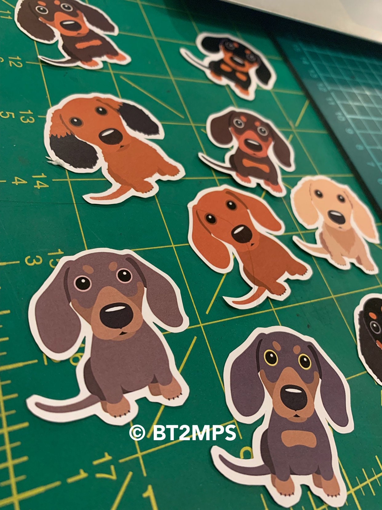 3x Dachshunds Sticker Planner Agenda Stickers Doxie Sausage Dog Weiner Dog - Image 2