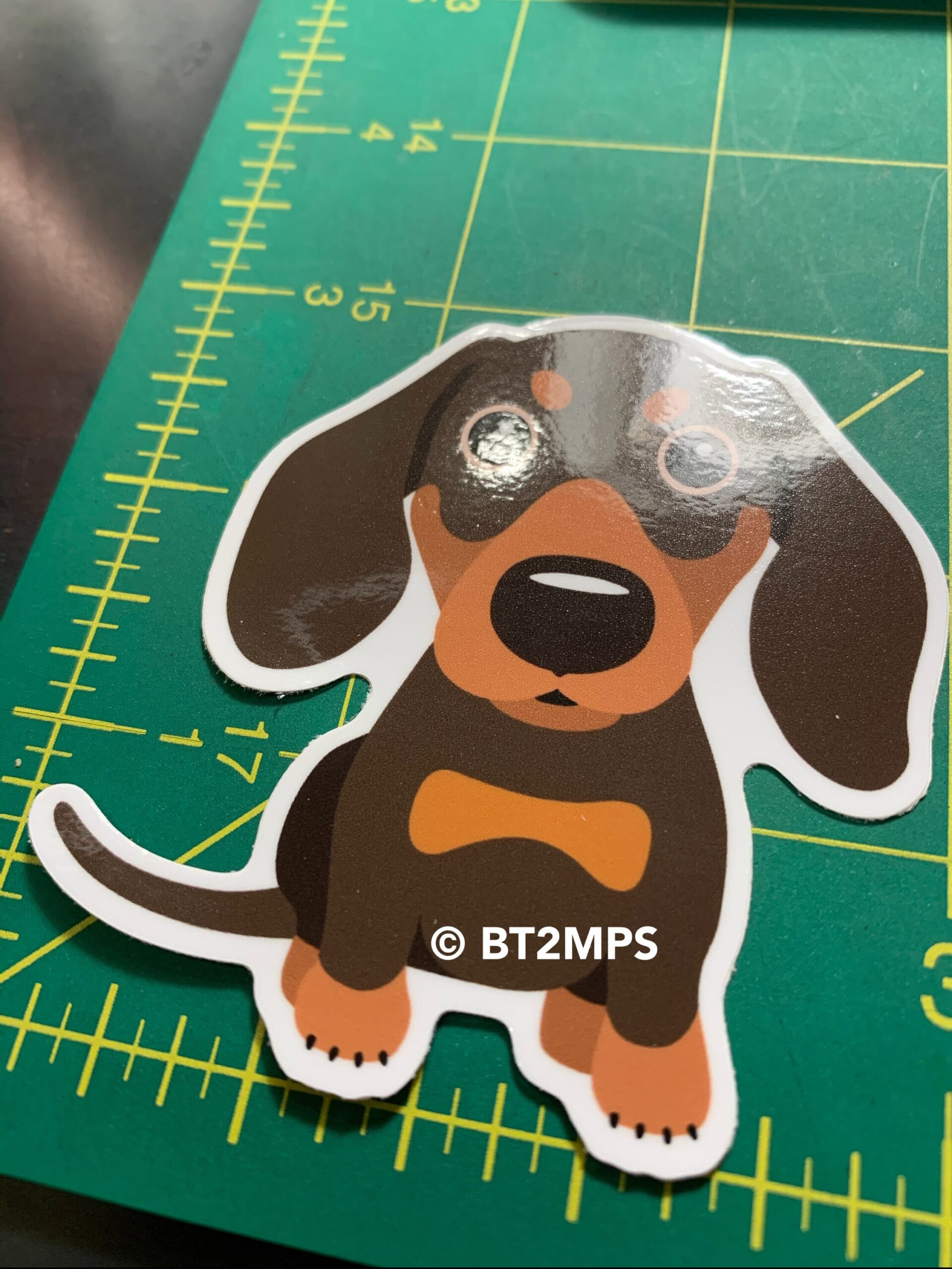 BT2MPS Dachshund Doxie Sausage Dog Weiner Dog Die Cut Vinyl Sticker - Image 4