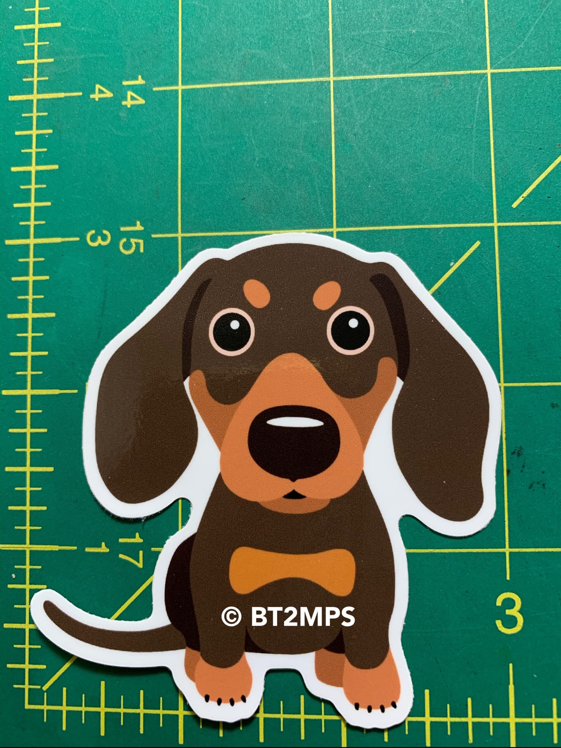 BT2MPS Dachshund Doxie Sausage Dog Weiner Dog Die Cut Vinyl Sticker - Image 3