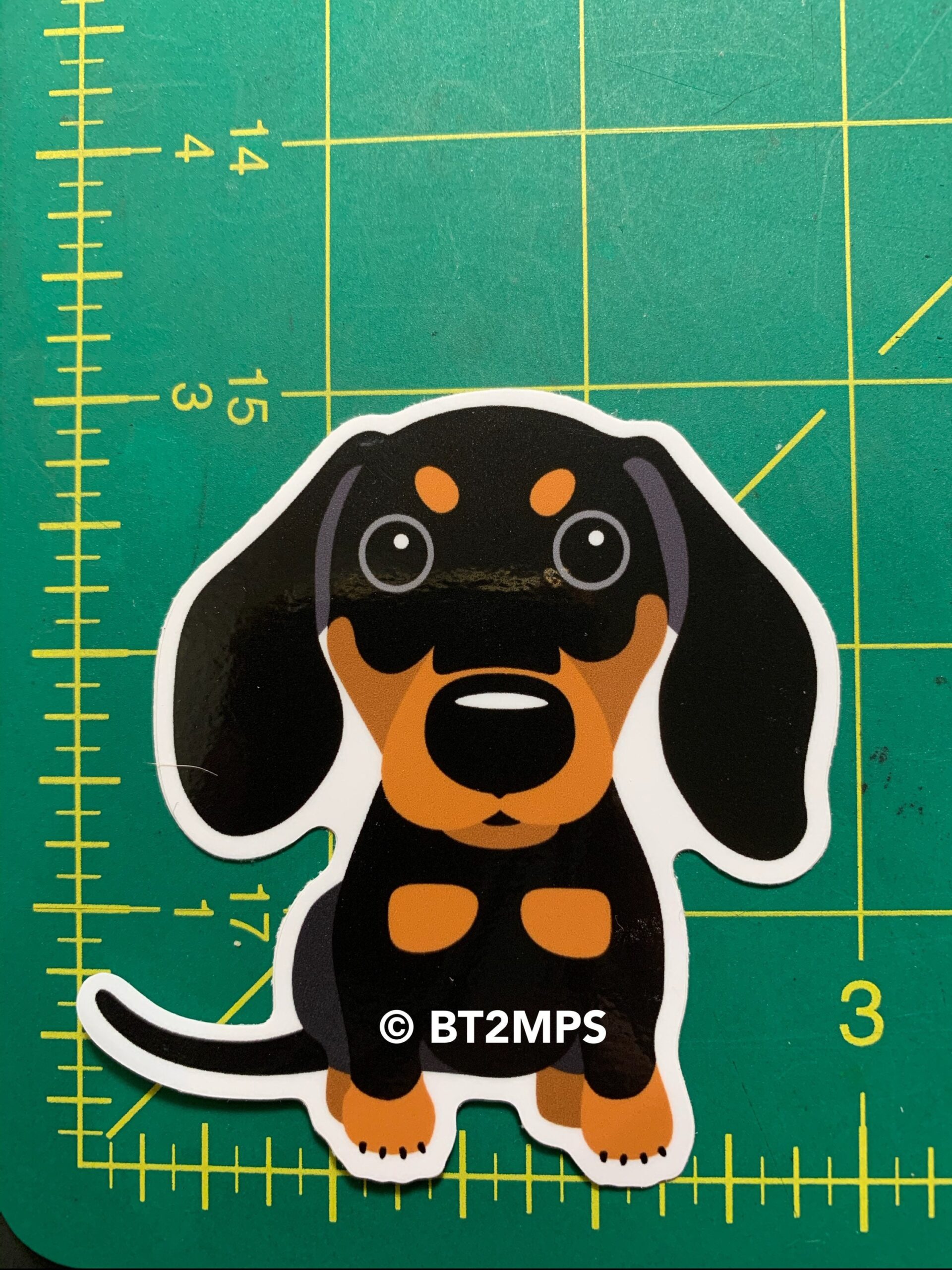 BT2MPS Dachshund Doxie Sausage Dog Weiner Dog Die Cut Vinyl Sticker - Image 5