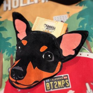 BT2MPS Miniature Pinscher Min Pin Big Head Coin Purse Card Holder