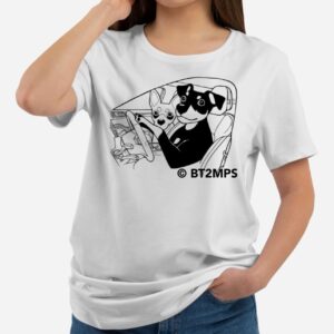 BT2MPS MinPin Miniature Pinscher Rolling in My '64 Short-Sleeve Unisex White T-Shirt