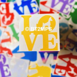 BT2MPS - PINSCHER LOVE - Vinyl Decals