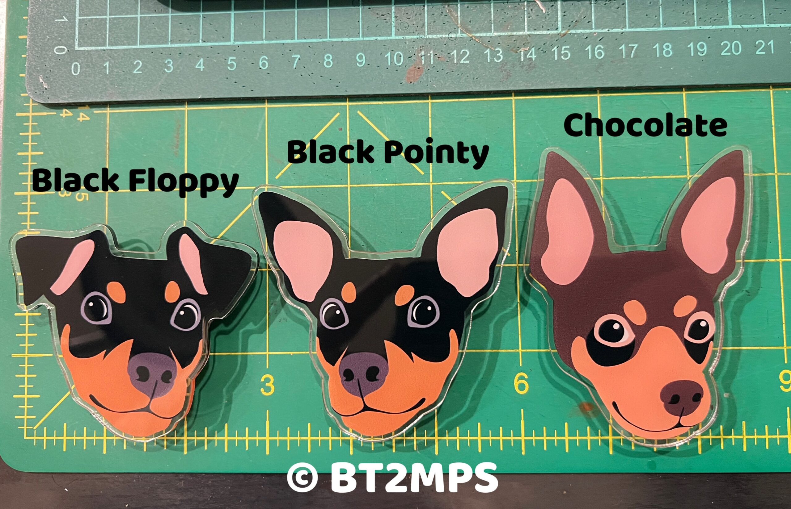 Min Pin Dog Phone Grip: Acrylic Miniature Pinscher, MagSafe Compatible - Image 5