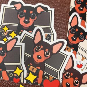 BT2MPS Min Pin in a Trunk Suitcase Luggage Kiss Cut Vinyl Sticker