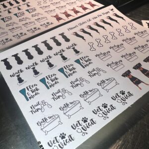 Miniature Pinscher Owner's Planner Agenda Sticker Set